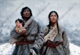 艾軒西藏人物油畫作品《圣山》高清下載