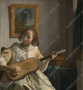 維米爾 油畫《玩吉他的少女》高清大圖41下載