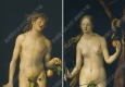 丟勒油畫作品 亞當與夏娃 高清大圖下載