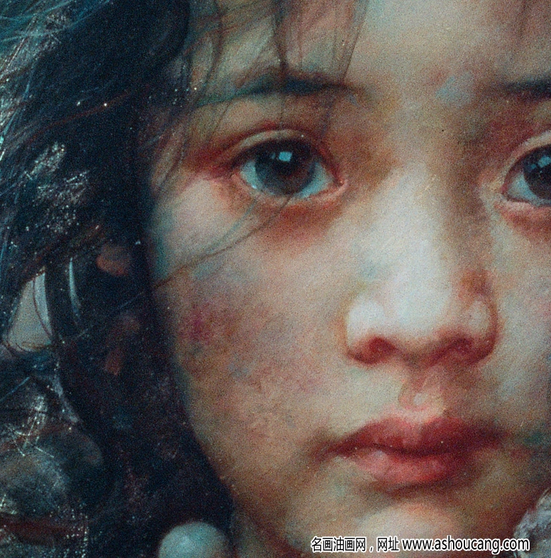 艾軒油畫《來自狼谷的孩子》高清作品下載