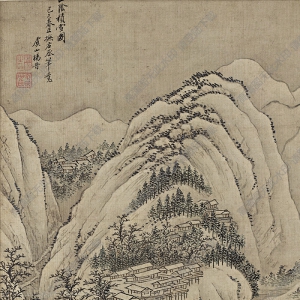 清 楊晉《仿古山水十一開》-11國畫高清大圖下載